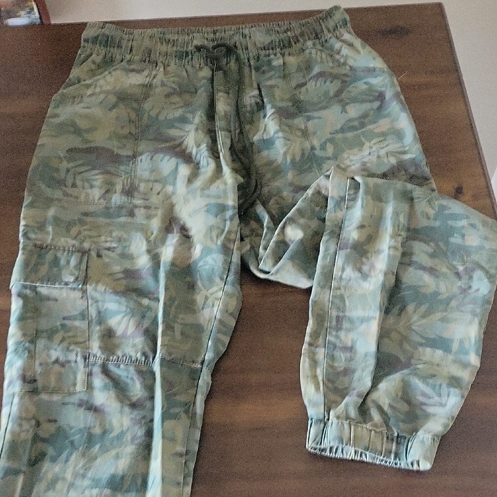 Sanctuary Green Camouflage Cargo Pants